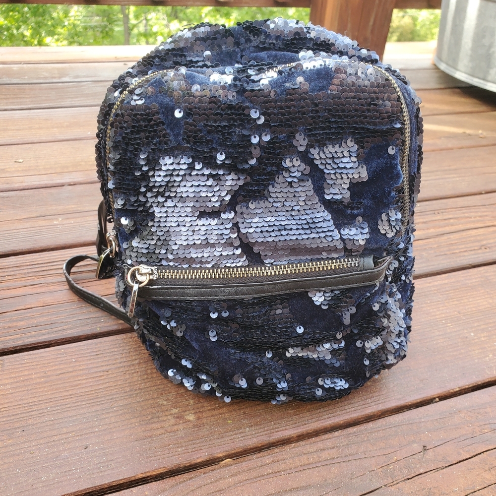 Betsey Johnson Mini Sequins Backpack - Picture 1 of 7
